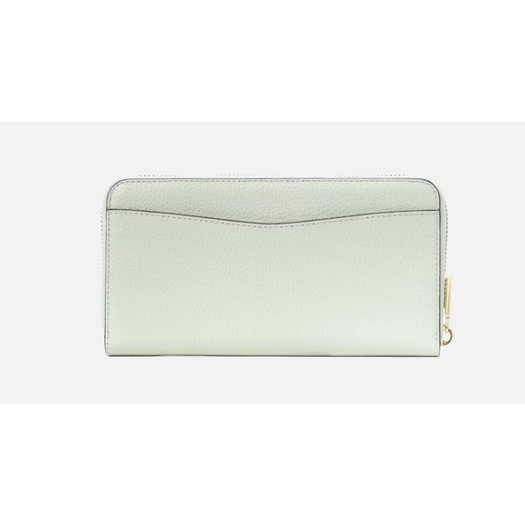 New Kate Spade Leila Large Continental Wallet Pebble Leather Lime Sherbert - Picture 3 of 3
